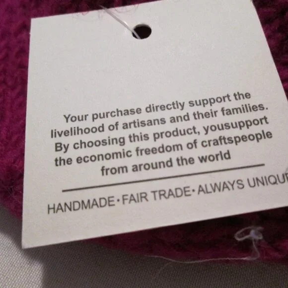 🌸🪶☮️Handcrafted Flower Embroidered Fingerless Gloves – Made in Nepal - Picture 5 of 8